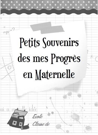 Carnet De Suivi Des Apprentissages En Maternelle