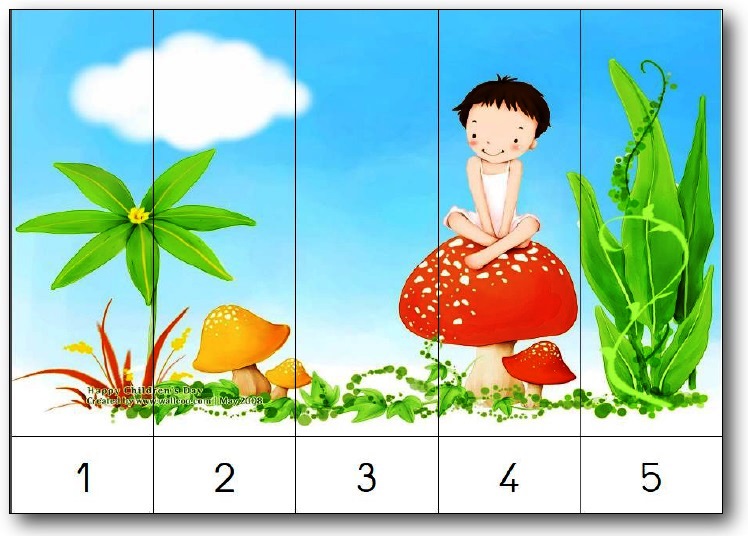 40 puzzles numériques numérotés de 1 à 5 de 1 à 10 de 2 en 2